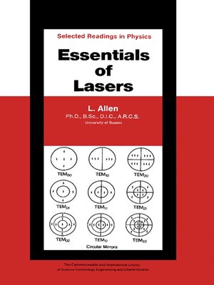 cover image of Essentials of Lasers